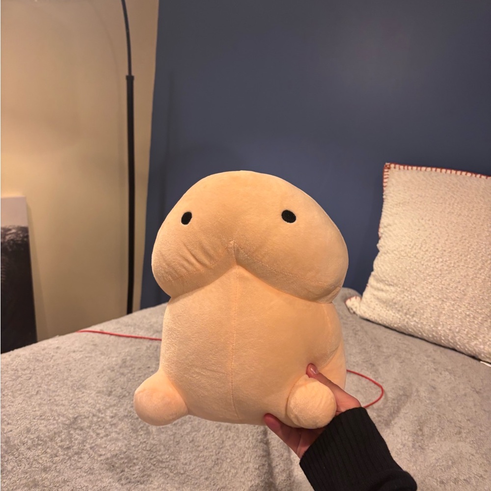 Adorable Tan Plush Toy for Small Pets